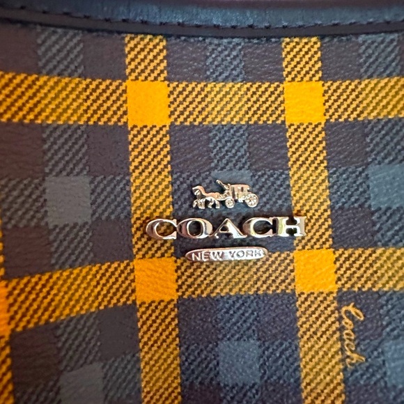 Coach Handbags - 🌹COACH Navy/Plaid REVERSIBLE Tote Bag & COACH Wallet, also!EUC  2-for-1 Deal💥